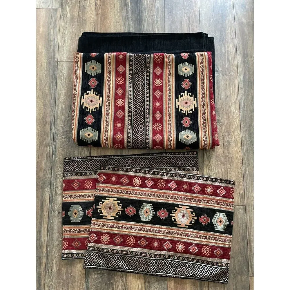 Oriental Quilt blanket w 2 pillowcase Arabic Tribal Hookah Lounge Floor mat